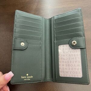 Kate Spade Stacy Wallet in Forest Green